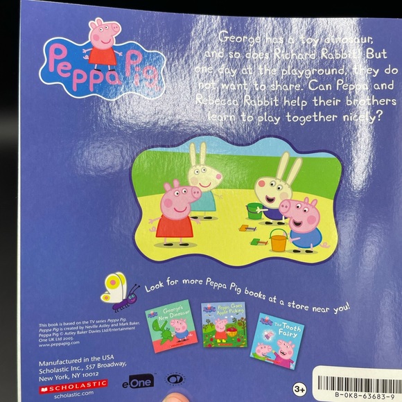 Peppa pig learning to share scholastic paperback book - Picture 7 of 7